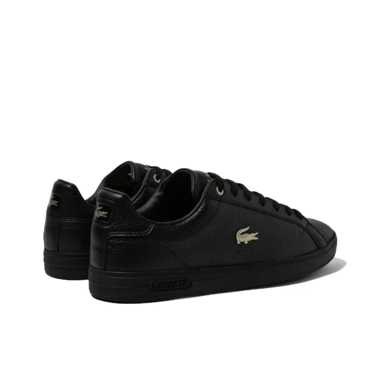 LACOSTE Graduate Pro Anti-Slip Wear-Resistant Low-Top Skateboard Shoes Men's Black-2
