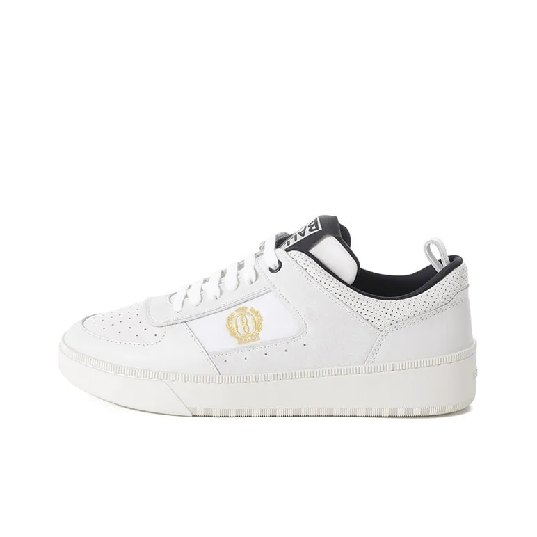 BALLY Low Top Skateboard Shoes Men's White-0