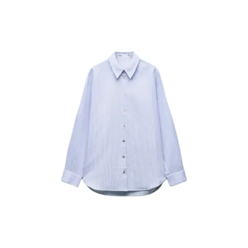 ZARA Shirts Women's Blue/White