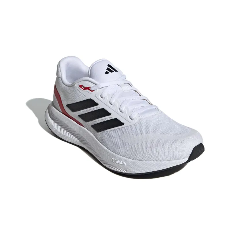 Adidas Runfalcon 5 Wide Cloud White Core Black Better Scarlet-2