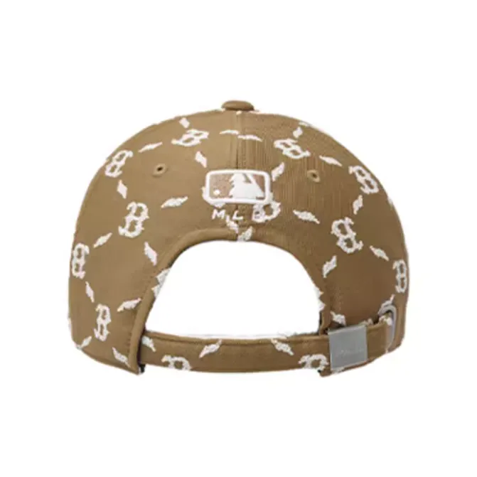 MLB Cotton Polyester Baseball Caps Unisex Camel-1