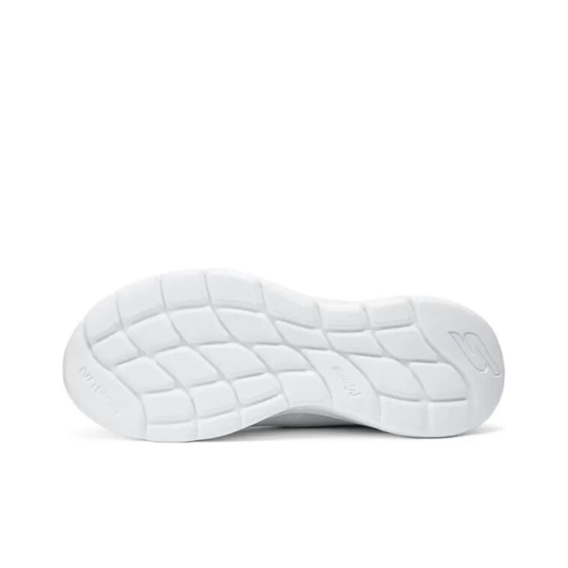 Skechers Slip Ins Cushioned Wear Resistant Lightweight Low Top Casual Running Shoes Men's White-4