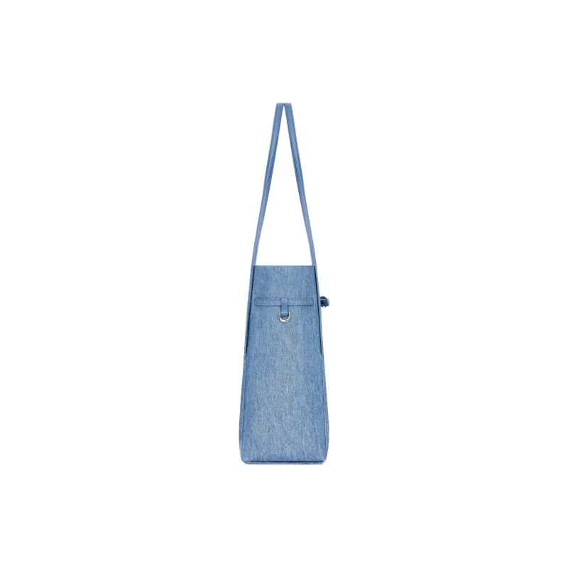 Givenchy Denim Tote Bag Shopping Bag Handbag Small Size Women's Medium Blue-2