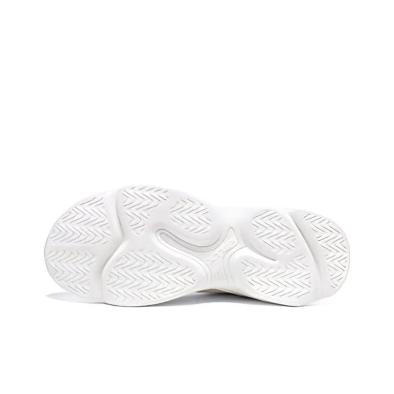 XTEP Slip Resistant Water Resistant Low Top Casual Shoes Women's White Green-3