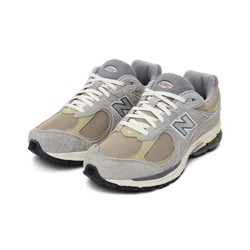 New Balance 2002R Rain Cloud Sneakers 'Grey Yellow'-3