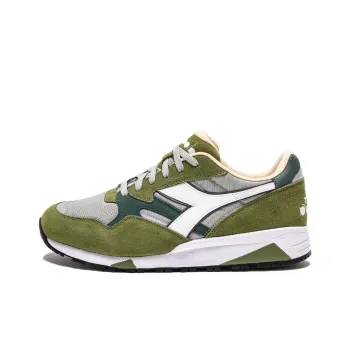 Diadora N902 Anti Slip Wear Resistant Low Top Casual Shoes Unisex Green Gray