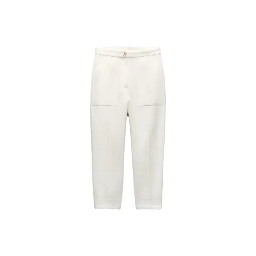 ZARA Casual Pants Women's White