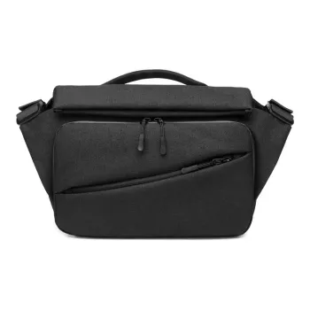 ROSEROOEN High quality Fabric Crossbody Bag Unisex Black/Dark Gray/Camouflage