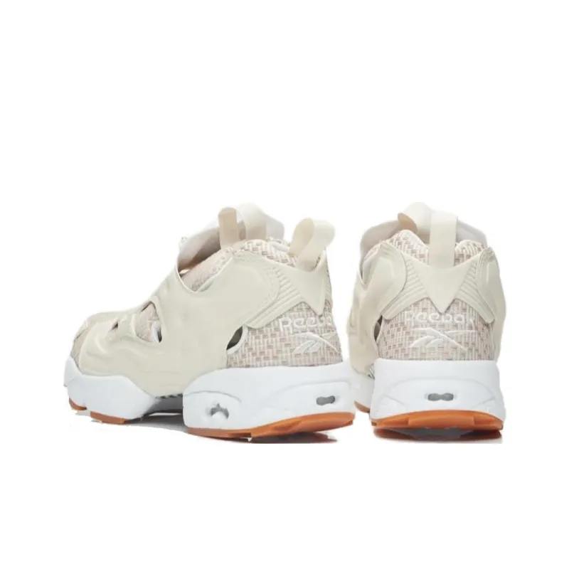 Reebok Instapump Fury Non slip Lightweight Low Top Casual Shoes Unisex Ecru-3