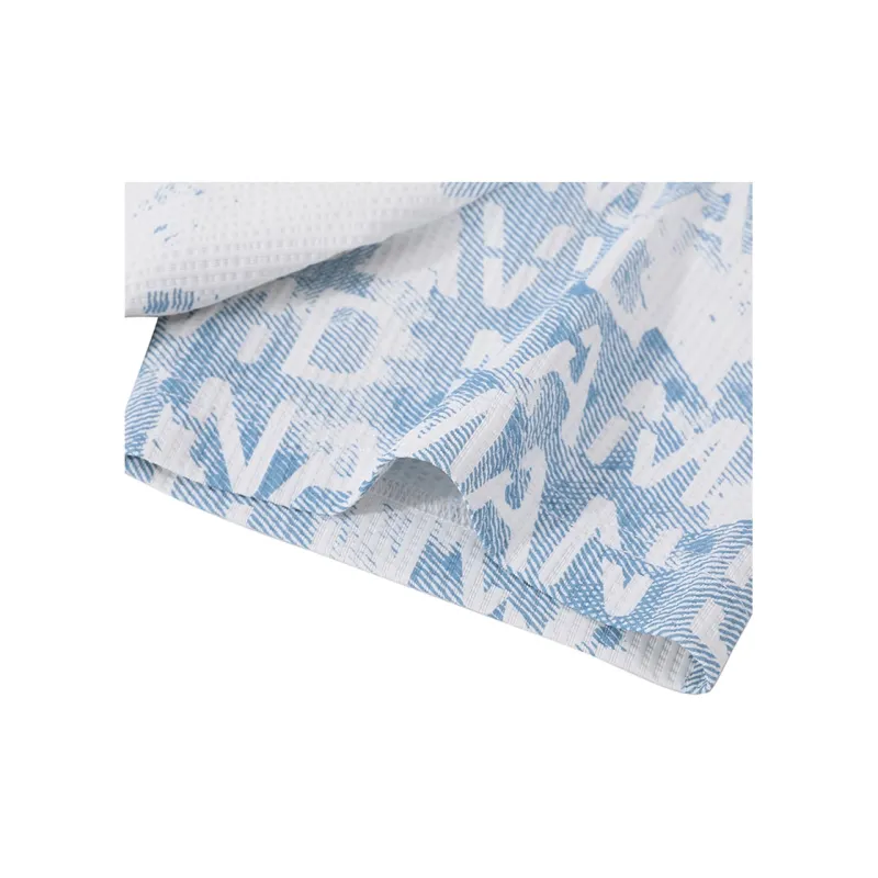 DAVID NAMAN T Shirts Men Blue With White Lettering-4