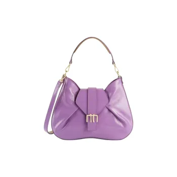 Alviero Martini Naplak Leather Portable Crossbody Bag Shoulder Bag Small Size Women's Light Purple