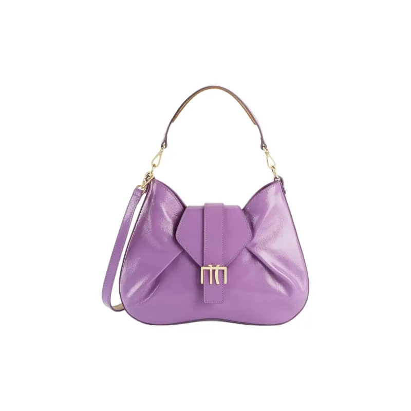Alviero Martini Naplak Leather Portable Crossbody Bag Shoulder Bag Small Size Women's Light Purple-0