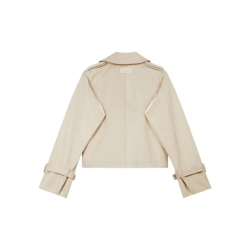 KENZO Button Up Short Trench Coat-1