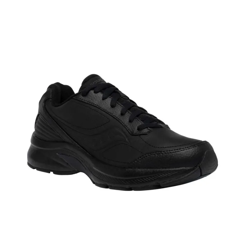 Saucony Omni Walker Cushioning Anti-Slip And Wear-Resistant Low-Top Running Shoes Men's Black Wide Women's-2