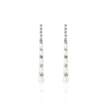 OUBI.YABI S925 Silver Drop Earrings Women's Box