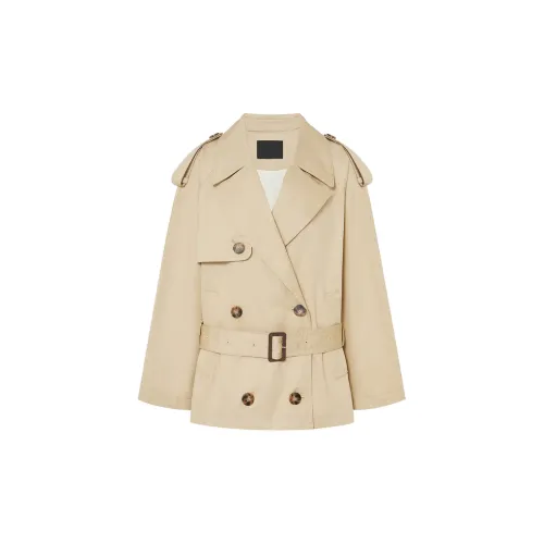 MO&CO Trench Coats Women's Light Khaki