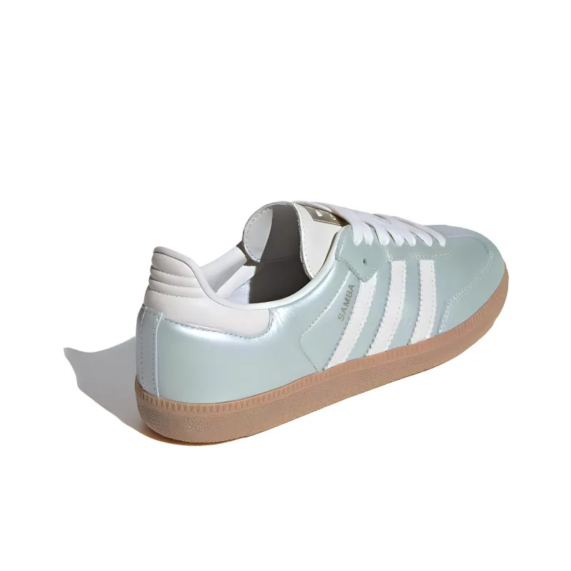 Adidas Samba Og Linen Green Metallic Women's-3