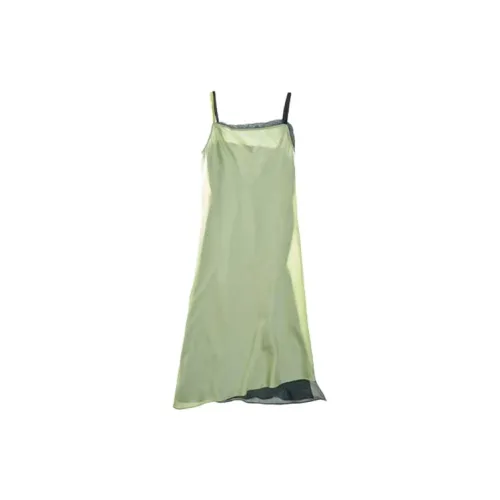 Helmut Lang Sleeveless Dresses Women's Green