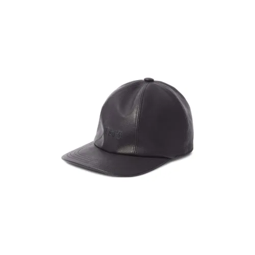 MSGM Logo-embroidered Leather Cap