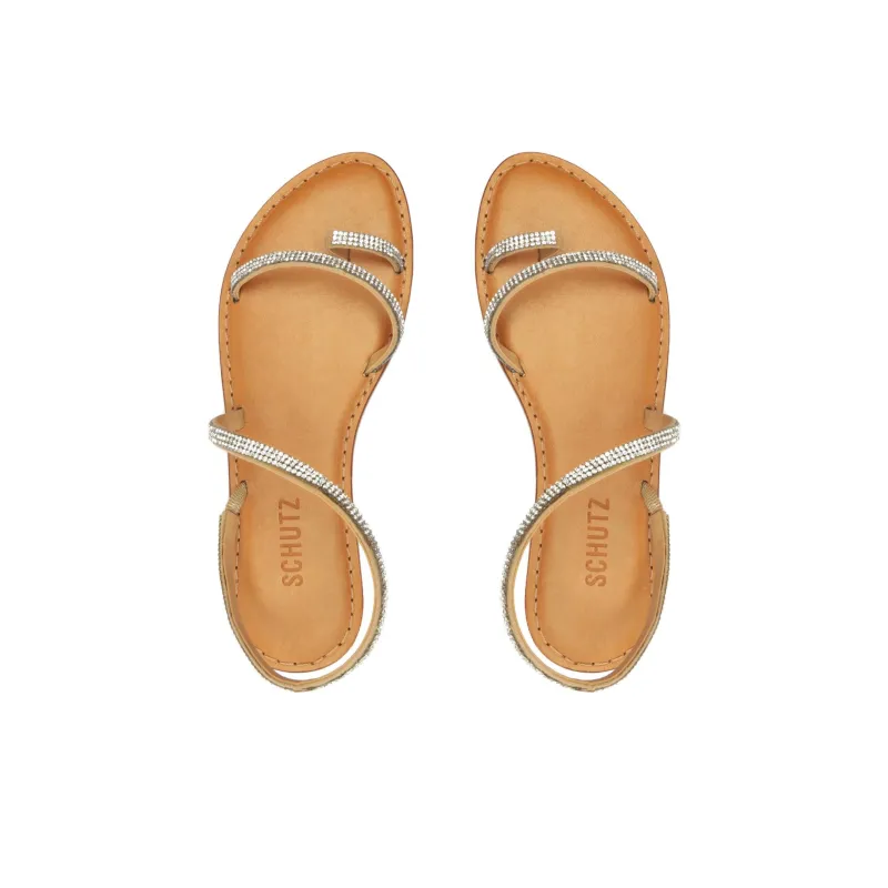 Schutz Mariah Strap Sandals Women's Umber-5