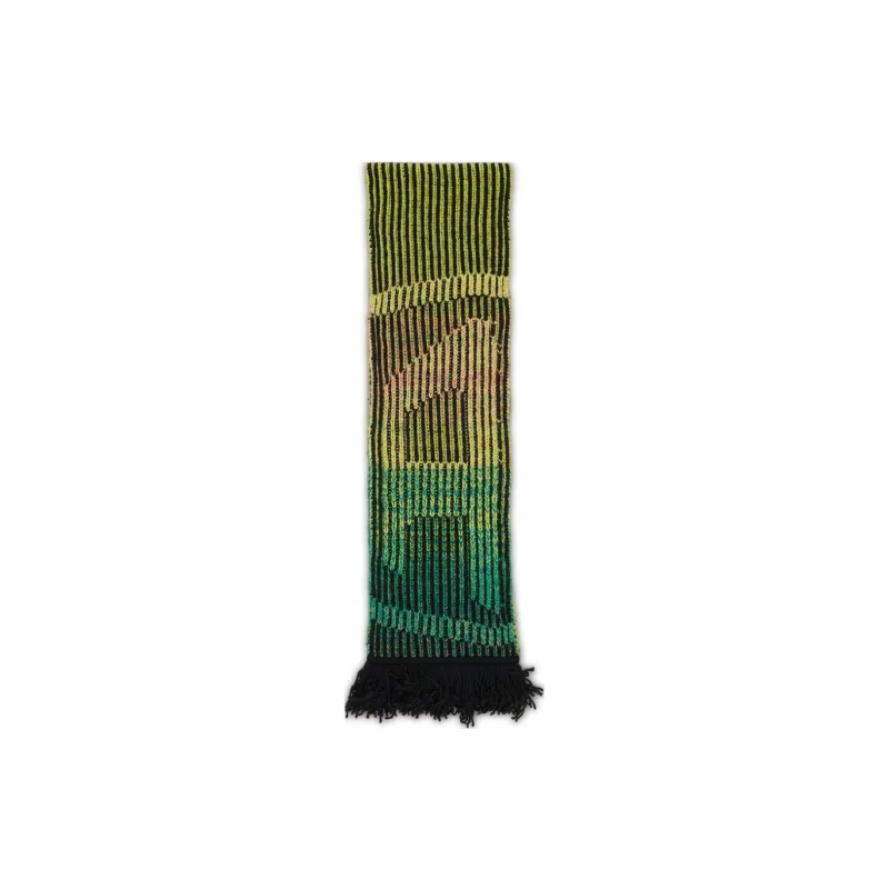 DIESEL Logo Ribbed Scarf-1