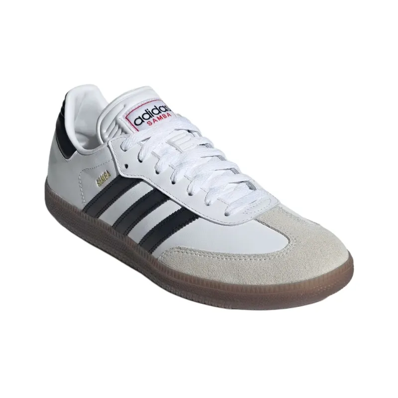 Adidas Samba Indoor Cloud White Core Black Vivid Red-2