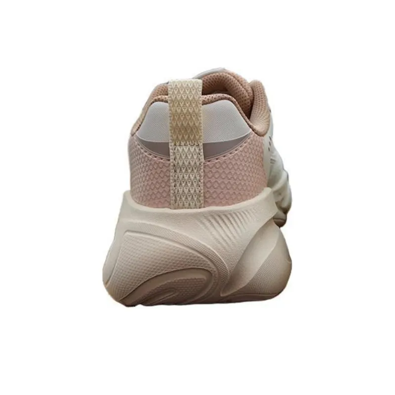 Erke Shock Absorbers Low Top Long Distance Running Shoes Women's White Pink-2