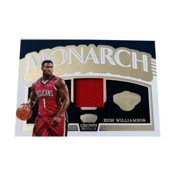 PANINI Zion Williamson 22 23 Pelican Crown Jersey Material Star Card Pass Sports Cards 1 Pc