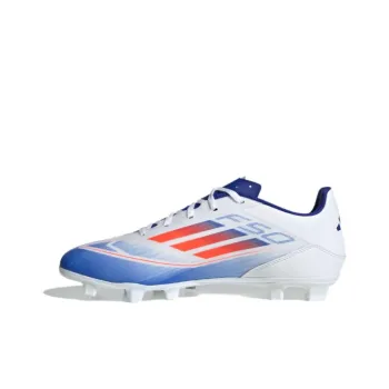 Adidas F50 Club Flexible Ground Cloud White Solar Red Lucid Blue