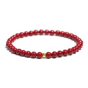 Tsukiran Reconstructed Cinnabar Jade Bracelets Women's