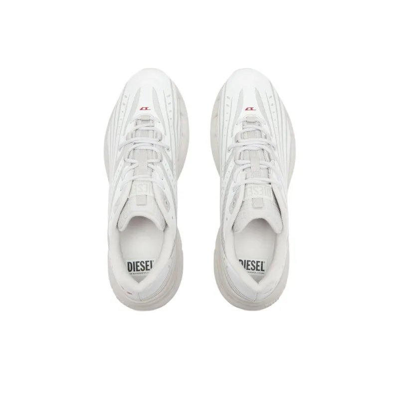 DIESEL D Airspeed Low Striped Low Top Casual Shoes Women's White-6