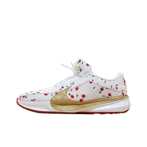 Nike Freak 5 Cushioning Anti Slip And Wear Resistant Support Low Top Basketball Shoes Men's White