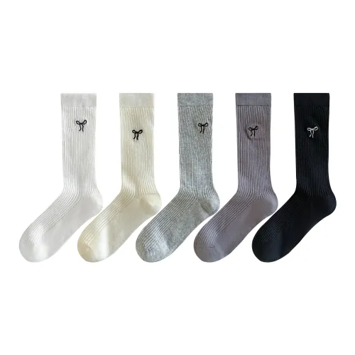 XXLLG Mid Calf Socks Women's 5 Pack