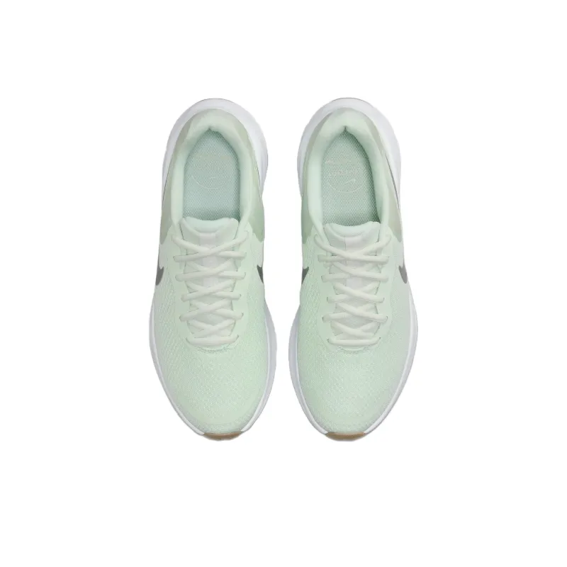 Nike Revolution 7 Barely Green White Platinum Tint Metallic Silver Women's-2