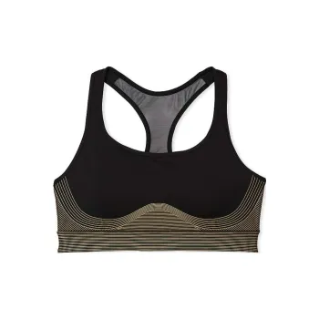 Victoria's Secret VS Sport Bra Women's Black Gold Multicolor