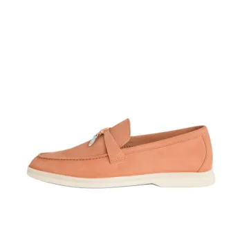 Loro Piana Summer Charms Walk Loafers Women's Orange