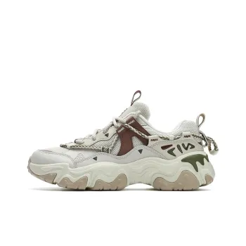 FILA FLUID 5 Cat Paw Shoes 5.0 Low Top Casual Shoes Women's Yellow White