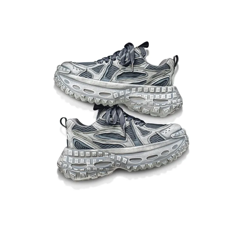 12345 Breathable Lightweight Height Increasing Low-Top Chunky Sneakers Men's-7