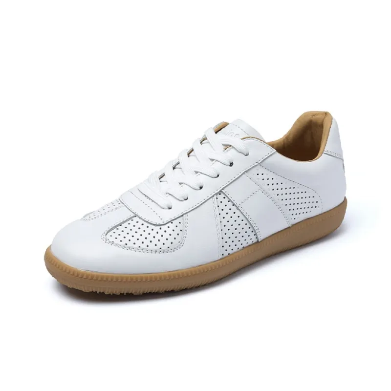 Mulinsen German Army Trainers Wear resistant, Lightweight, Breathable, And Non slip. Low Top Casual Shoes Men's-4