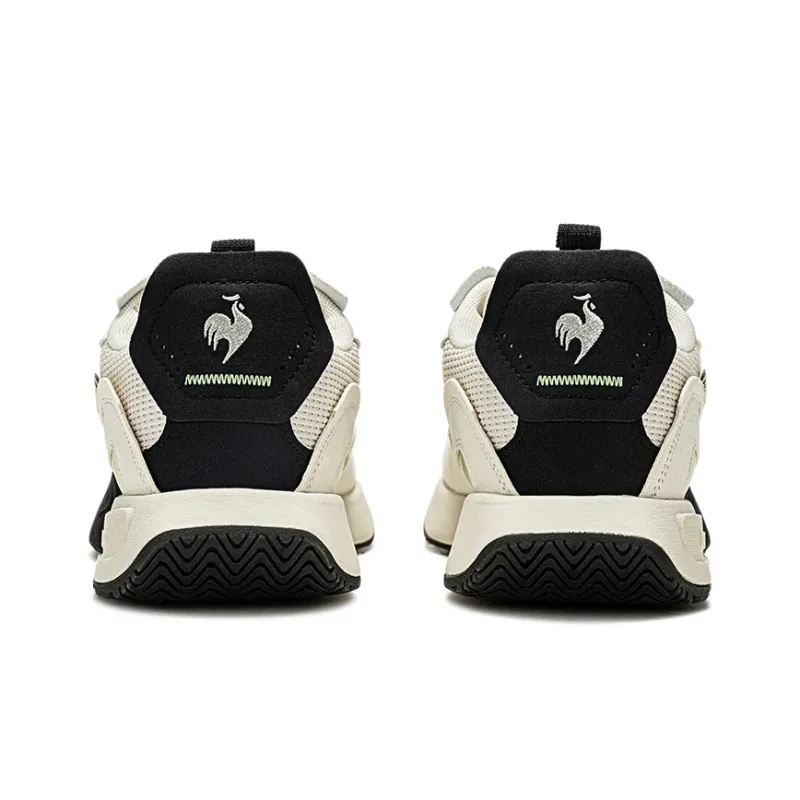 Le Coq Sportif Anti Slip Wear Resistant Low Top Casual Shoes Unisex White Green-3