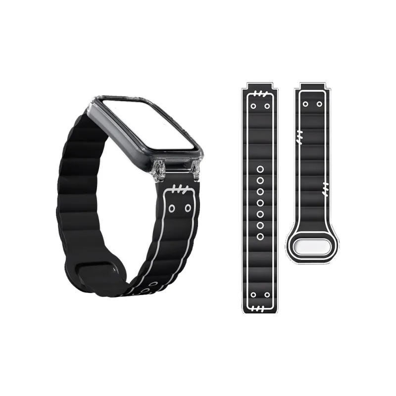 Mr. Strap Watch Band Huawei Compatibility Silicone Material-3