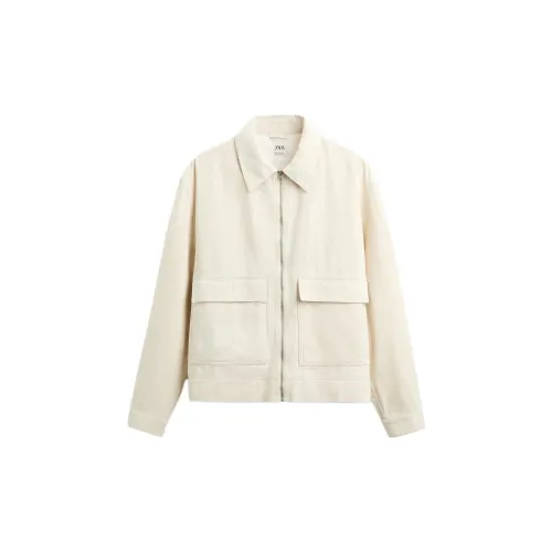 ZARA Jackets Men White