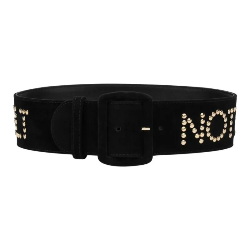 MOSCHINO Studded Buckled Belt-0