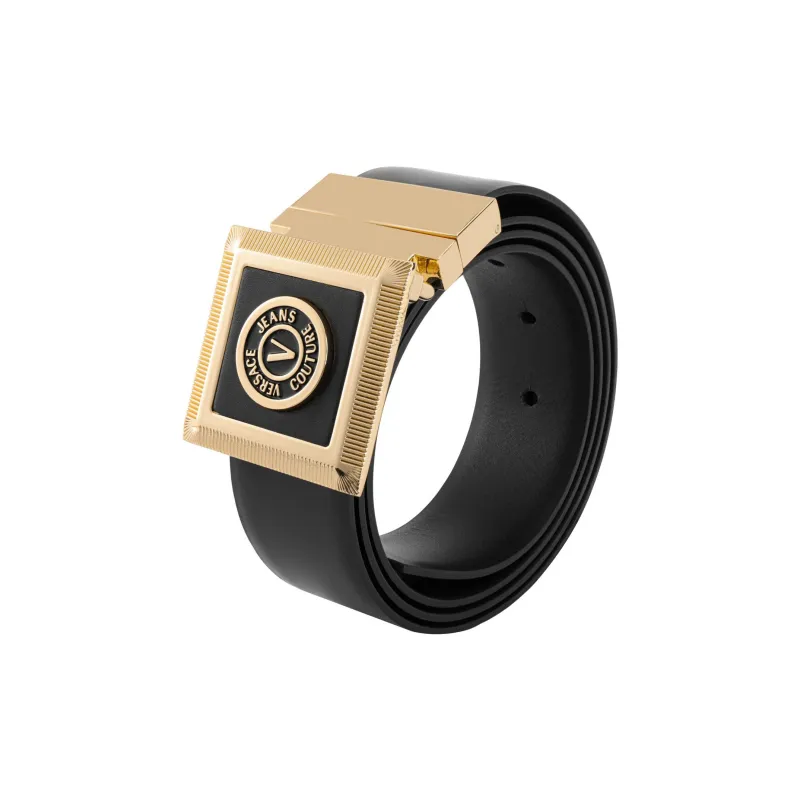 VERSACE JEANS COUTURE Leather Belts Men Black-2