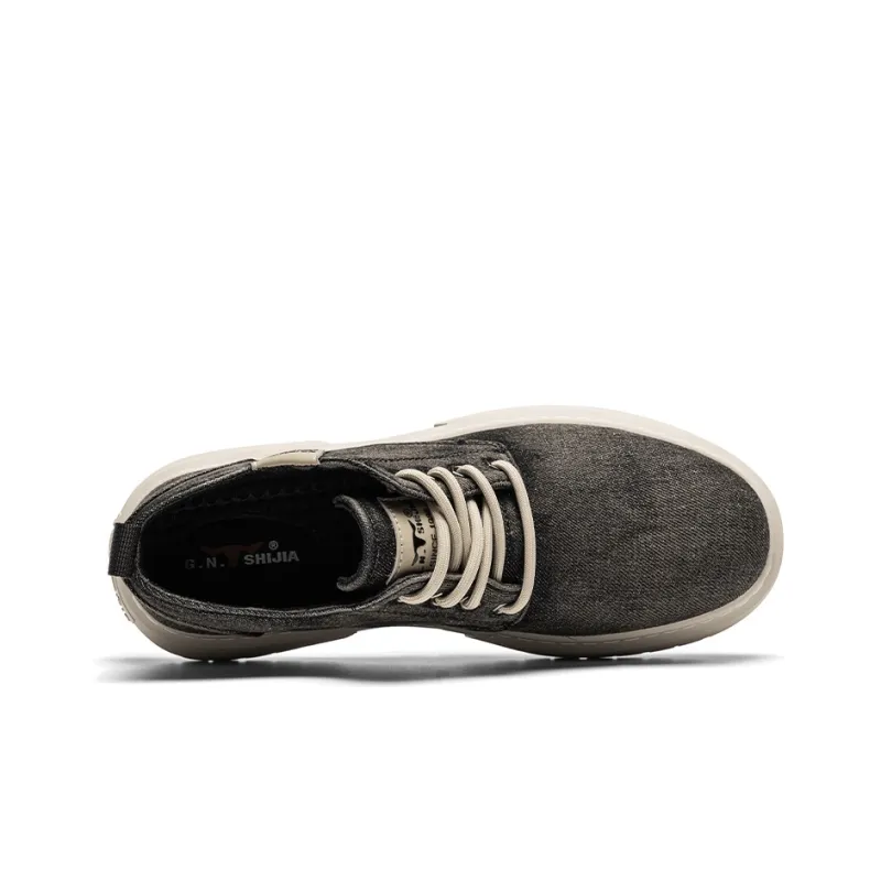 G.N.SHIJIA Casual Shoes Men Low Top Blue/Black-4