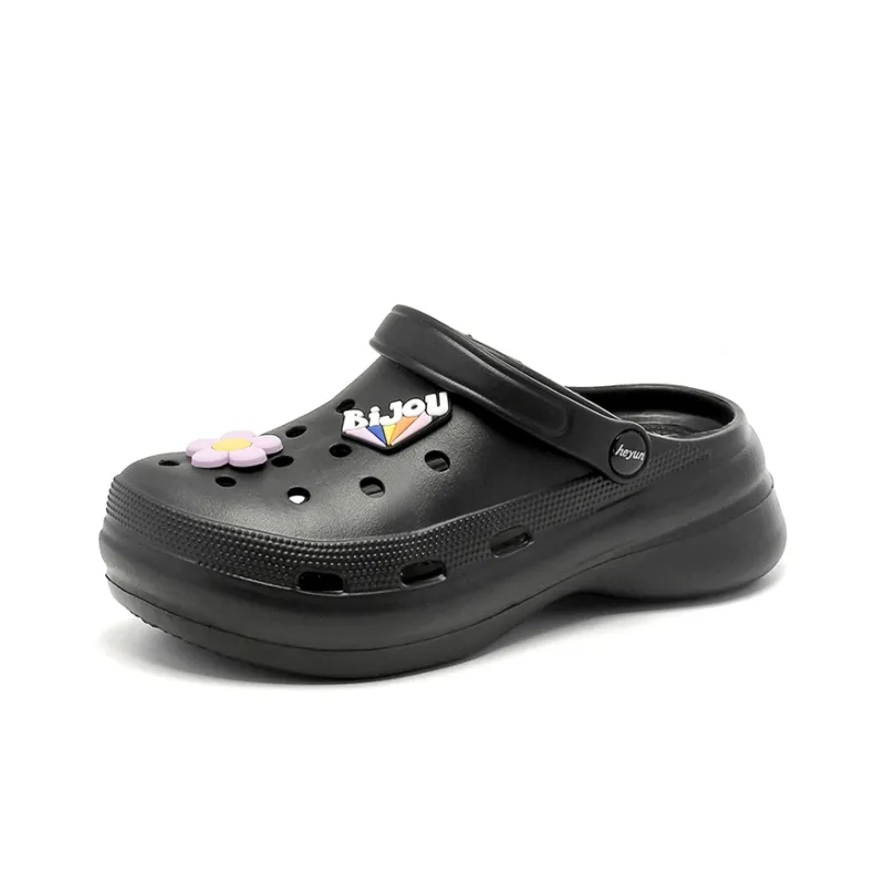 OUBT Sweet Style Closed Toe Half Slippers Fashion Beach Clogs Women's-33