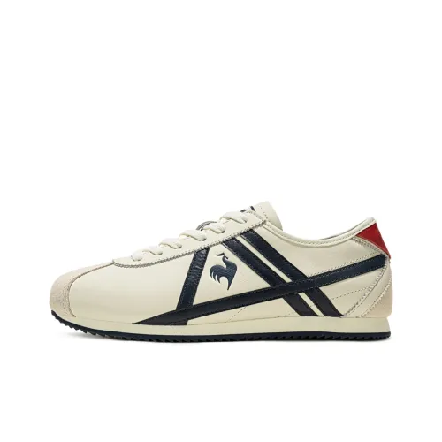 Le Coq Sportif Casual Shoes Unisex Low-Top Off White/Navy Blue