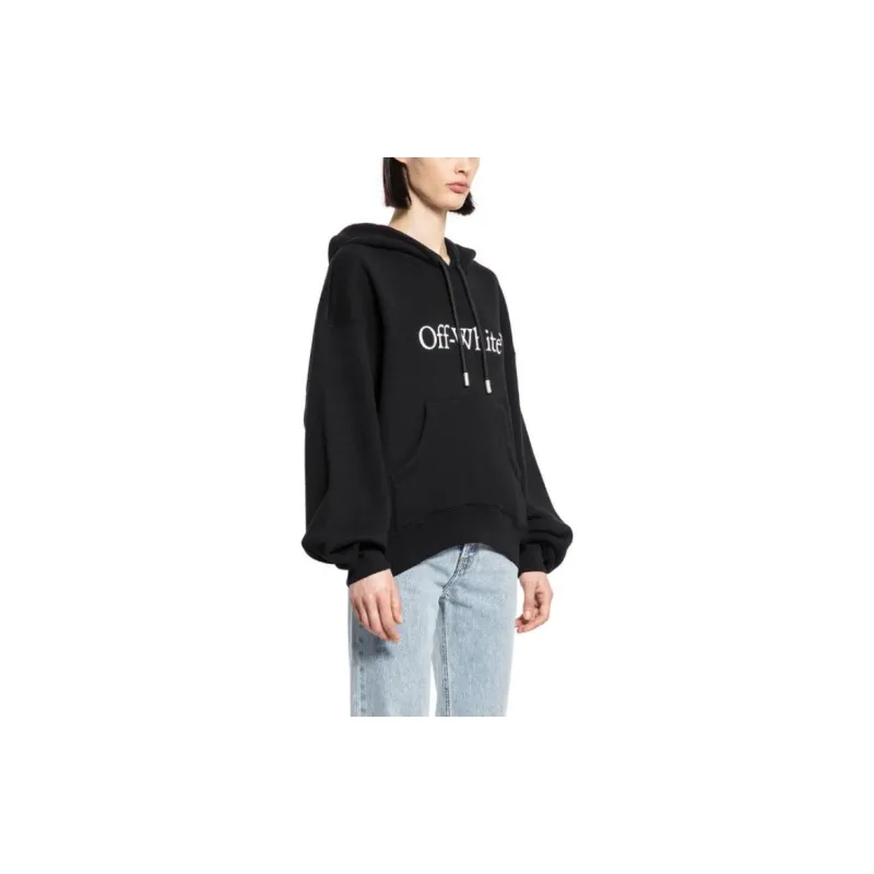 OFF WHITE Drawstring Long Sleeved Hoodie-2