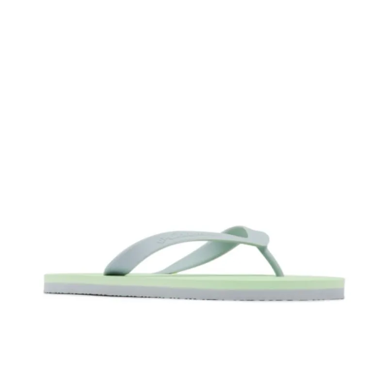Columbia Amphibian Shoes Collection Slip-Resistant Flip Flops Women's White Green-1