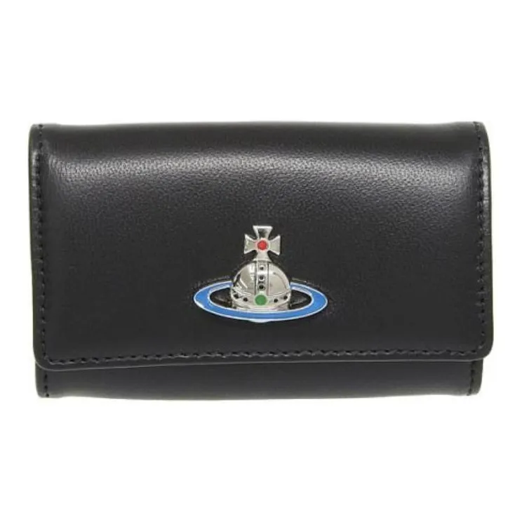 Vivienne Westwood Leather Key Pouch Unisex Black-0
